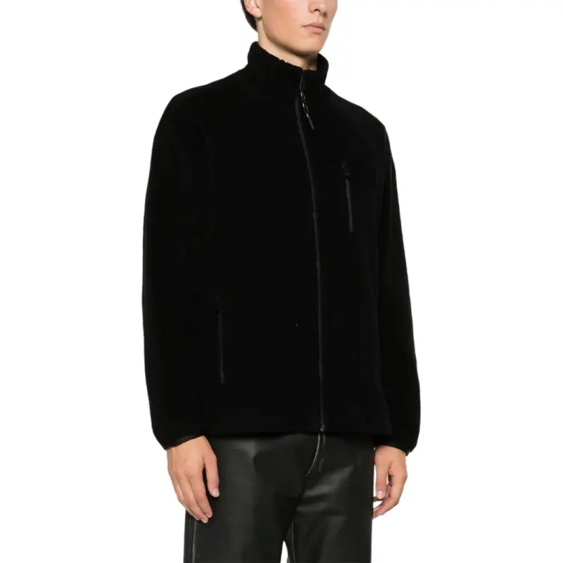 FENDI Ff Pattern High Neck Zipped Sweatshirt-3