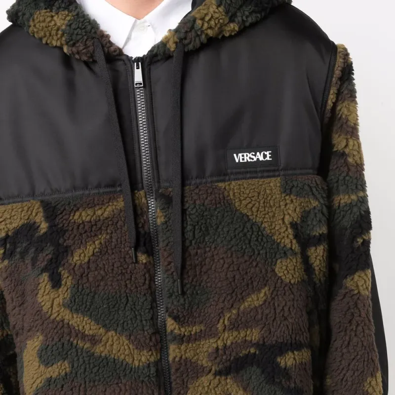 VERSACE Jackets Men Green-4