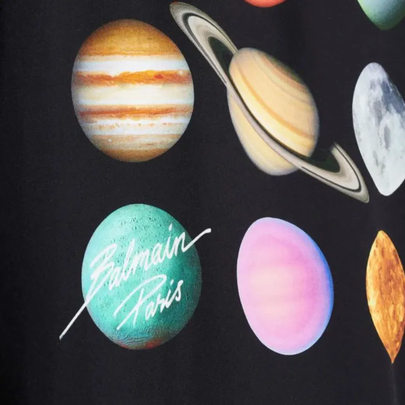 BALMAIN Planet print Shirt-6