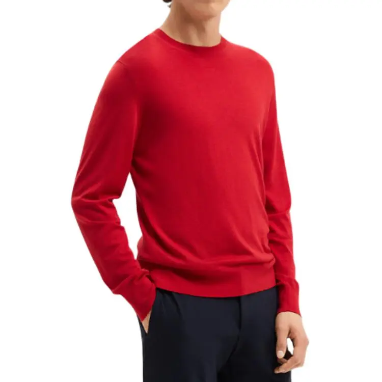 THEORY New Year Sweaters Men Starburst Red-3