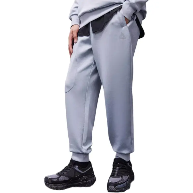 PEAK Knitted Sweatpants Men Silver Gray-2