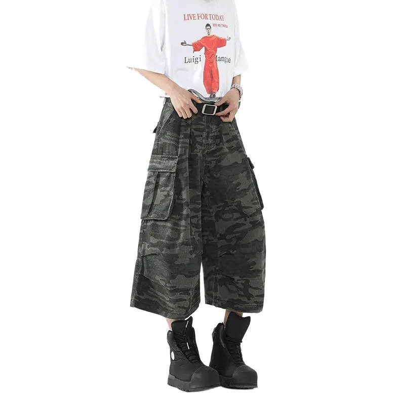DAFK Denim Shorts Men Camouflage -4