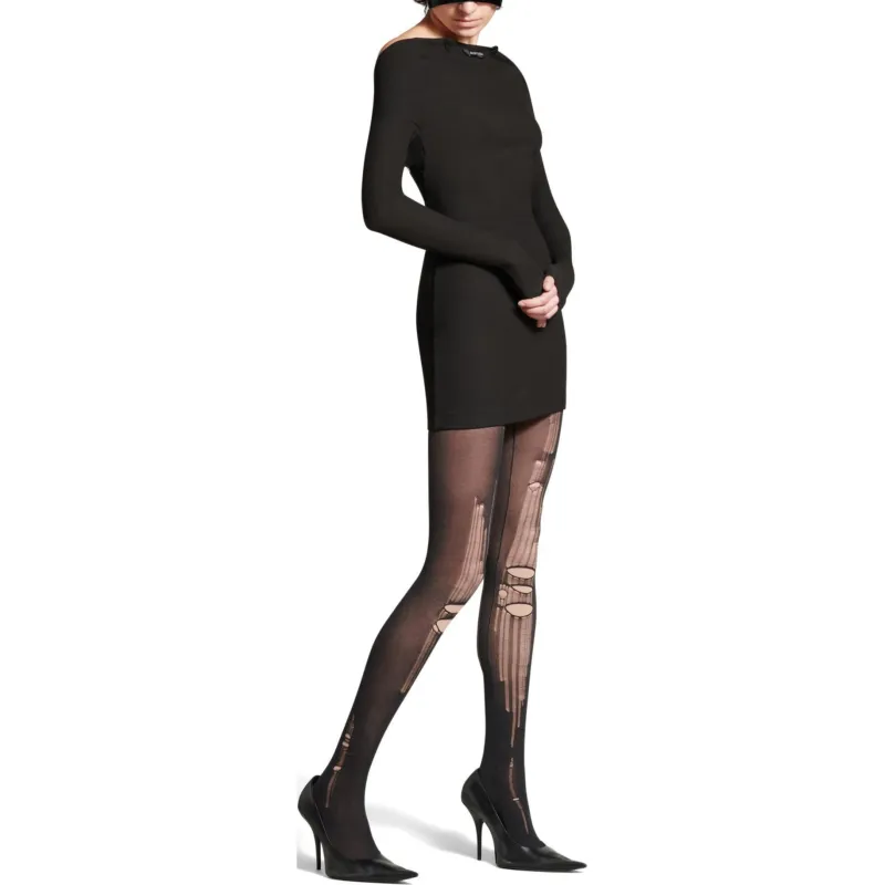 Balenciaga Leggings Regular Women's Black-2