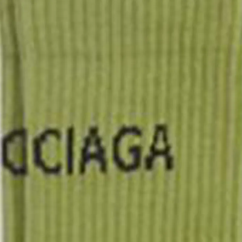 Balenciaga FW22 Mid-Calf Socks Men's 1 Pack Green-4