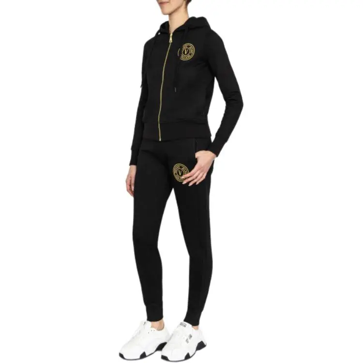 VERSACE JEANS COUTURE Logo embroidered Cotton Track Pants-7