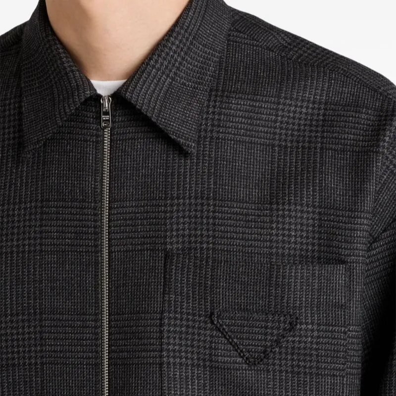 PRADA SS24 Shirt Men's Charcoal Gray-5