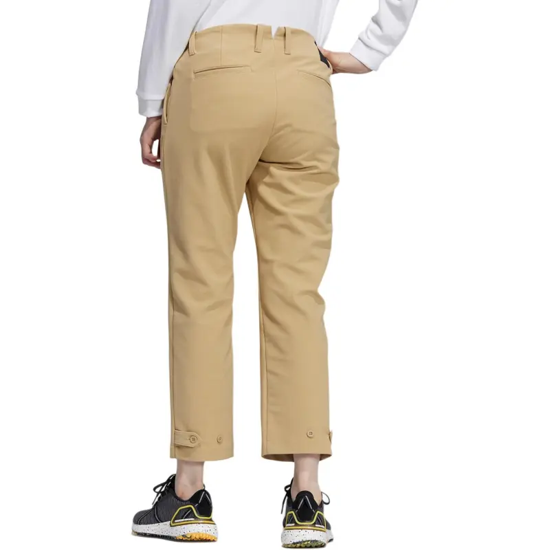 Adidas Knitted Sports Pants Women's Yellow-1