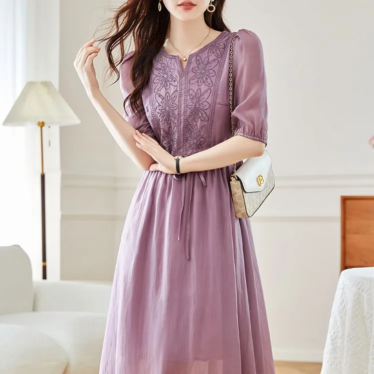 Still Quiet Short Sleeved Dress Women's-7