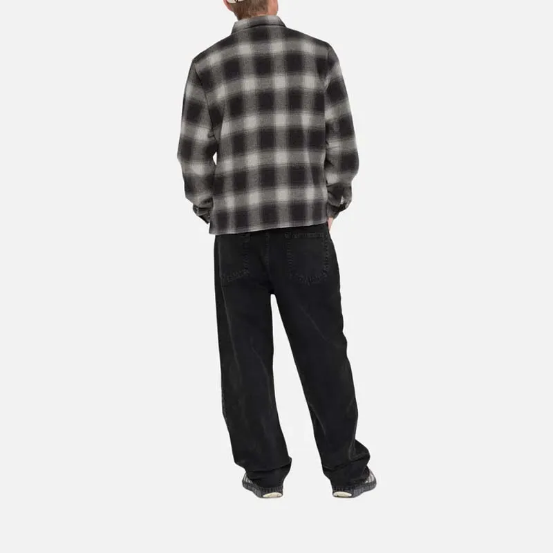 Stussy Hank Plaid Zip Shirt-3