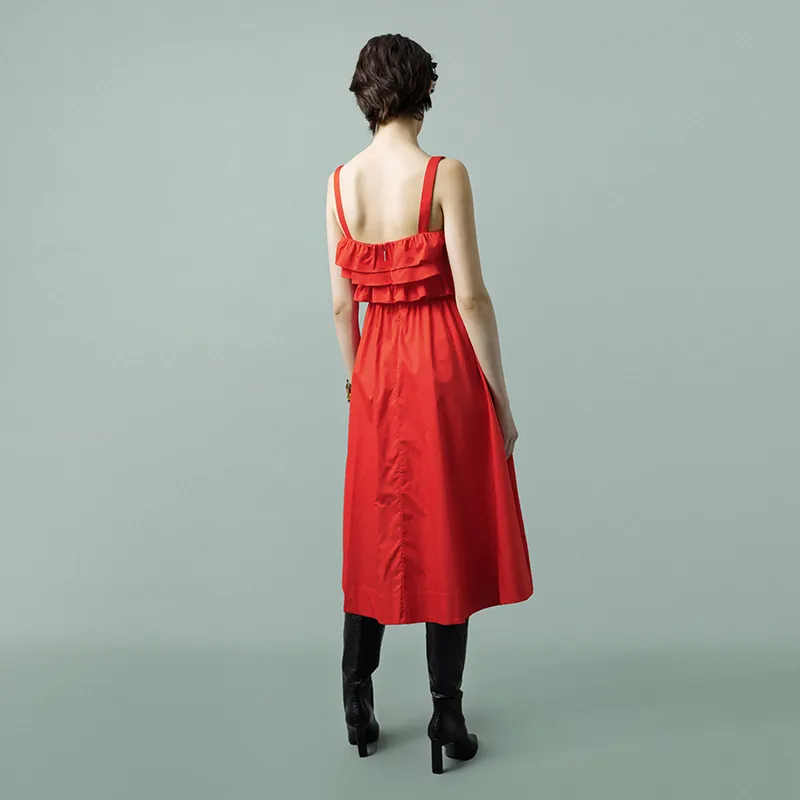 JASON WU Slip Dresses Women's Dujuan Red-1