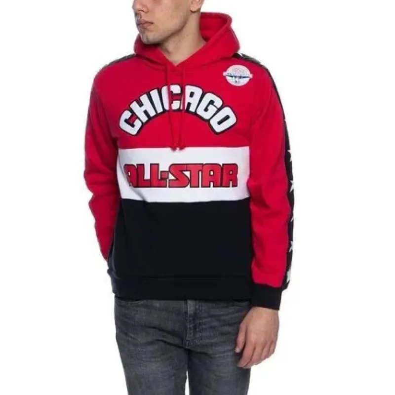 Mitchell & Ness Sweatshirt Unisex Red Black-2