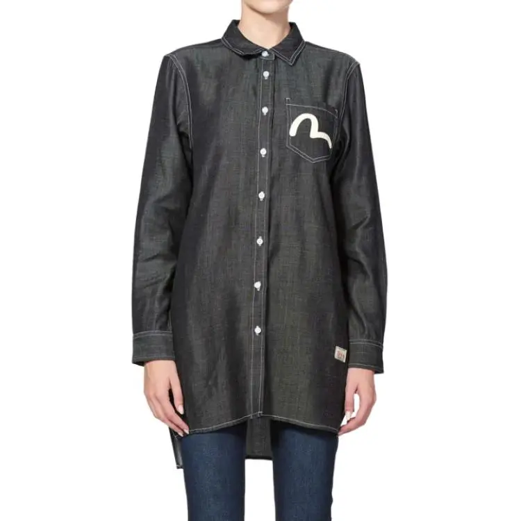 EVISU Shirts Women's Denim Blue-4