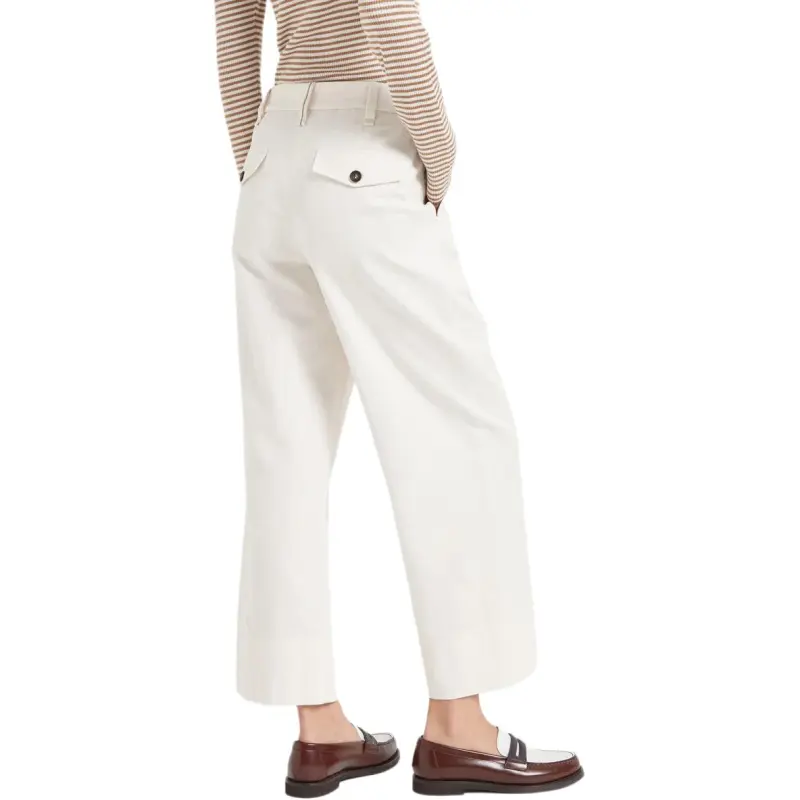 Brunello Cucinelli Embellished Cropped Chino Trousers-2
