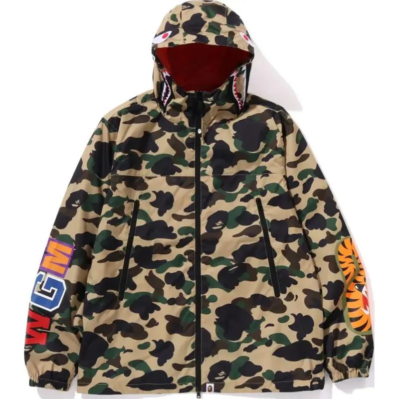 A BATHING APE ® 1st Camo Shark Hoodie Jacket-7
