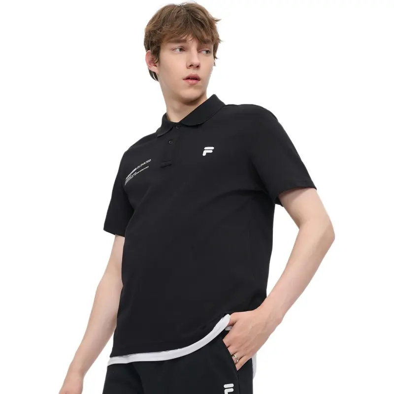 FILA FUSION FUSIONEER Polo Shirt Men's Jet Black BK-3