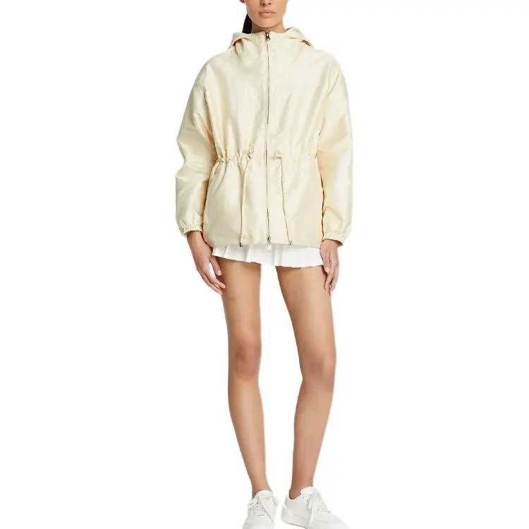 TORY BURCH Drawstring Zip Up Jacket-1