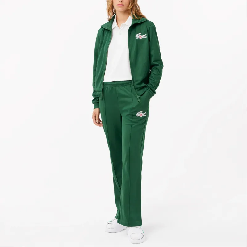 LACOSTE x CLOT Casual Pants Unisex Green-1