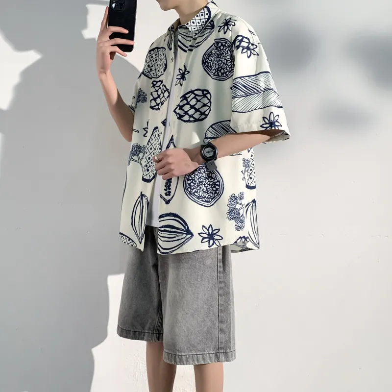 F.I.W FANGIWEN Floral Shirt Unisex-11