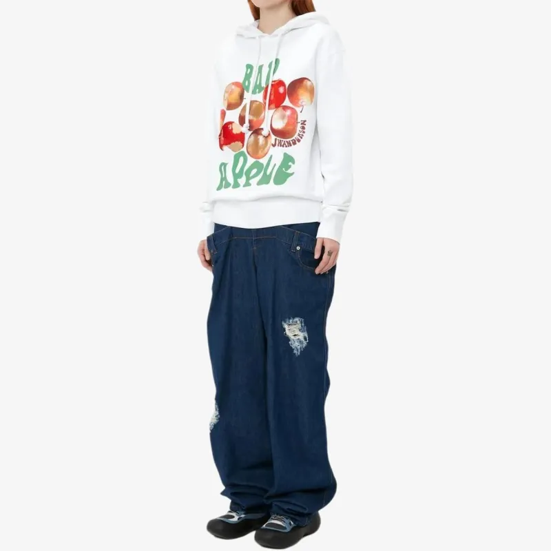 JW Anderson Apple Printed Drawstring Hoodie-4