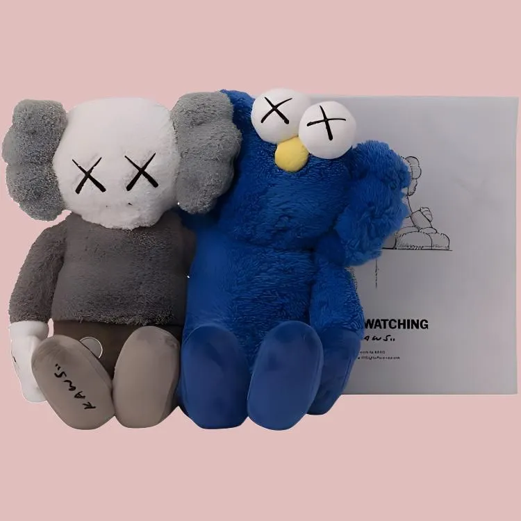KAWS Seeing/Watching Plush Grey/Blue-1