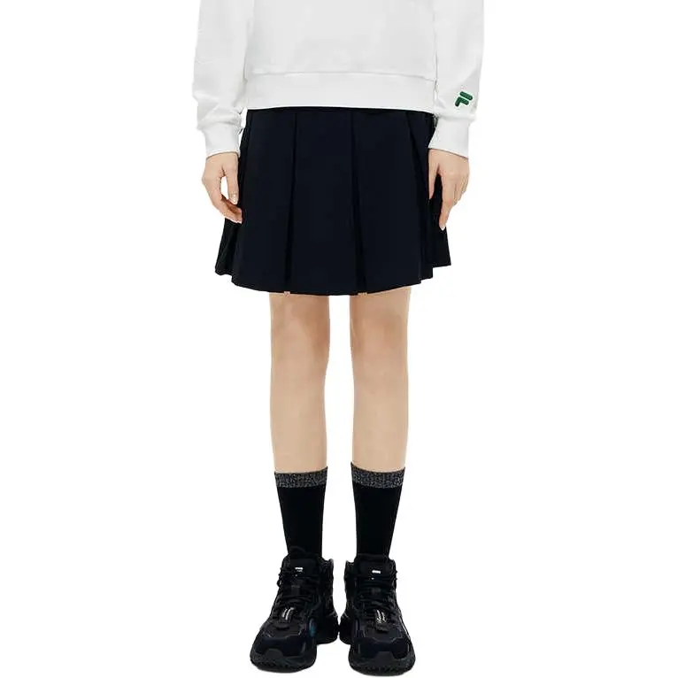 FILA FUSION Casual Short Skirts Women's Pitch Black-2