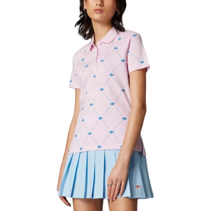 Adidas Originals Printed Trefoil Polo Shirt-1
