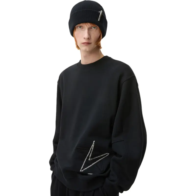 ADER ERROR Logo Embroidered Crew Neck Sweater-4
