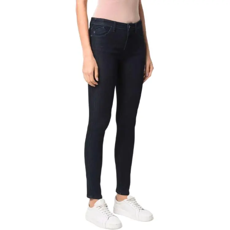 EMPORIO ARMANI J28 High waisted Super skinny Leg Jeans In A Viscose blend Denim-3