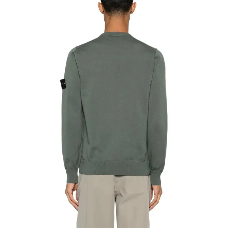 STONE ISLAND Compass Patch Crewneck Jumper-3