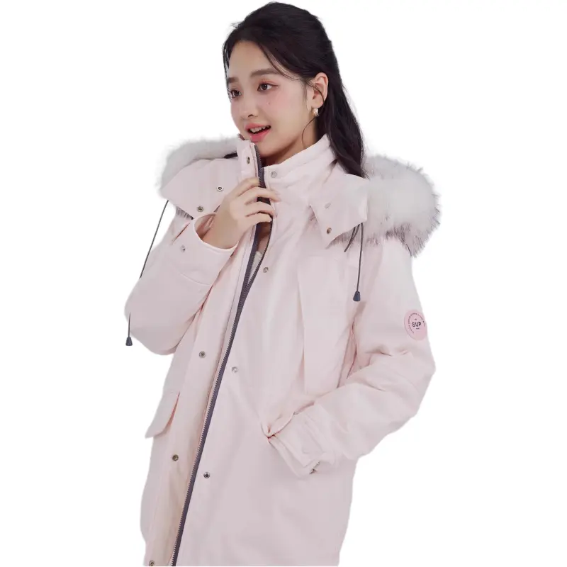 DEAR DEER PUFF Down Jacket Women's Pink-3