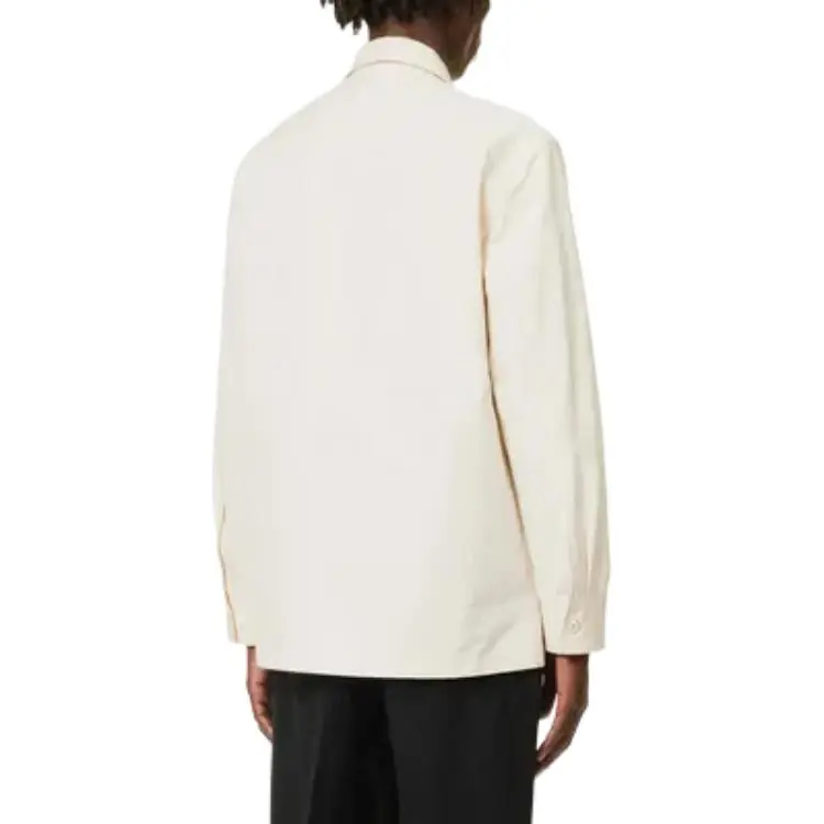 JIL SANDER Long Sleeved Zip Up Shirt-4