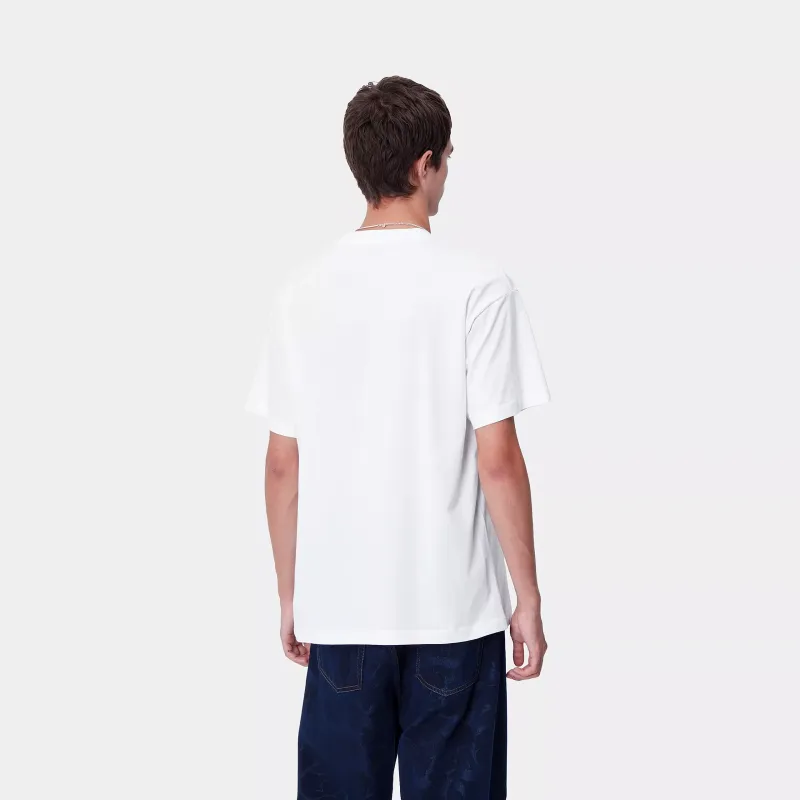 Carhartt WIP FW24 S/S Brush WIP T Shirt T Shirt Unisex White-2
