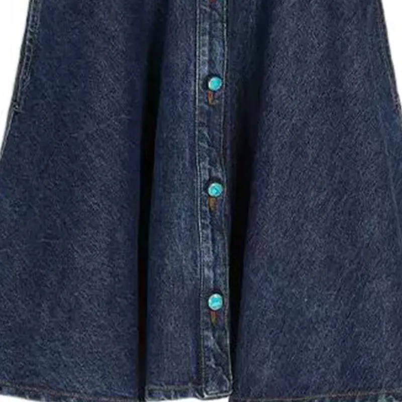 SportMax Denim Short Skirts Women's Dark Blue-4