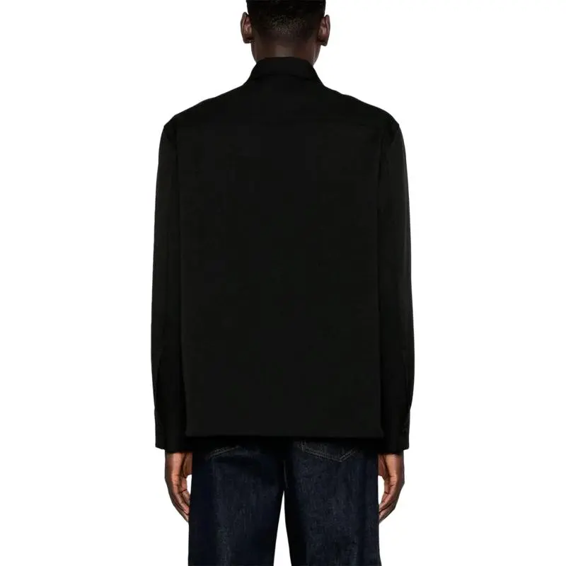 JIL SANDER Long Sleeved Gabardine Shirt-4