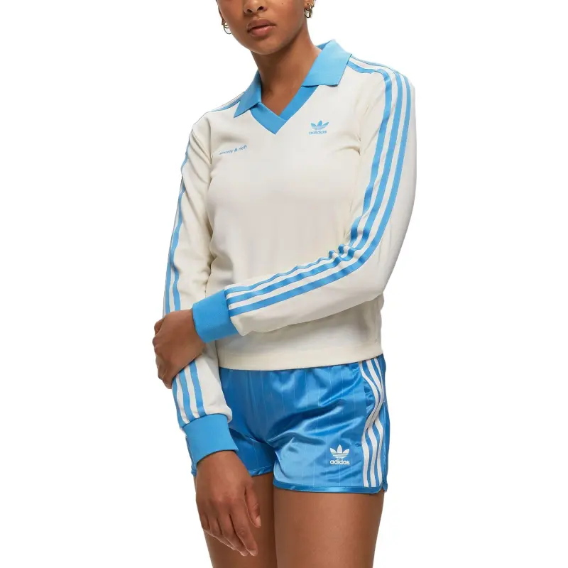 Adidas Originals X Sporty & Rich Soccer Jersey Cream/Baby Blue S 