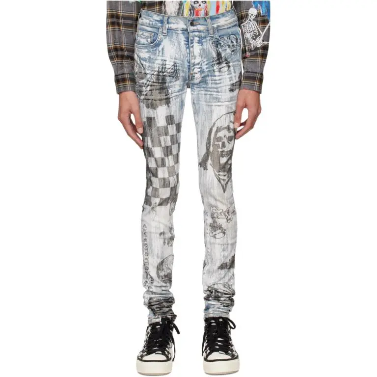AMIRI Wes Lang Sketch Straight Fit Jeans-2