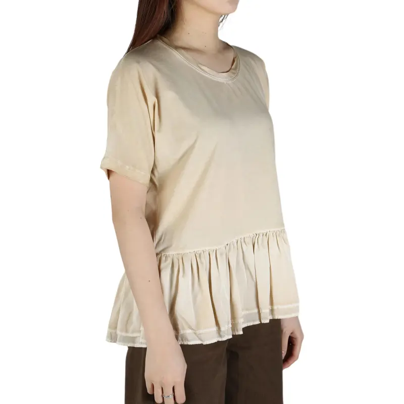 UMA WANG Todi Crewneck Flared T Shirt-2