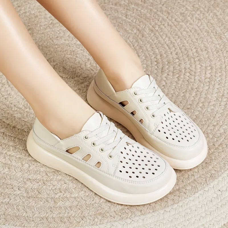 Reivanti Casual Single Shoes Women's Beige-2