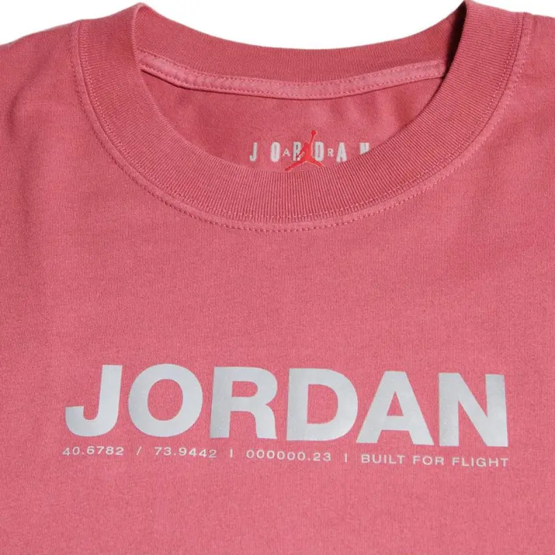Jordan T-Shirt Women's Pink White-2