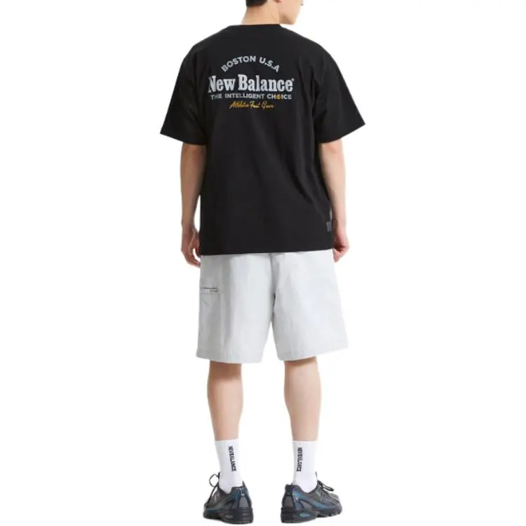 New Balance UNI FLYING Boston T Shirt Unisex 19 Black-3