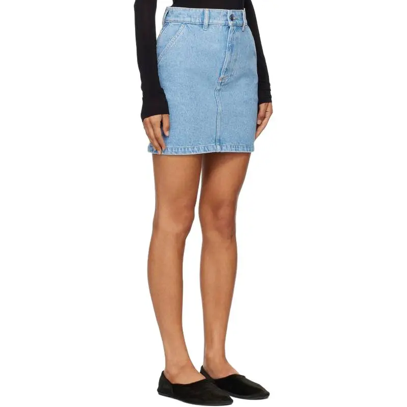 NANUSHKA Denim Short Skirts Women's Blue-2