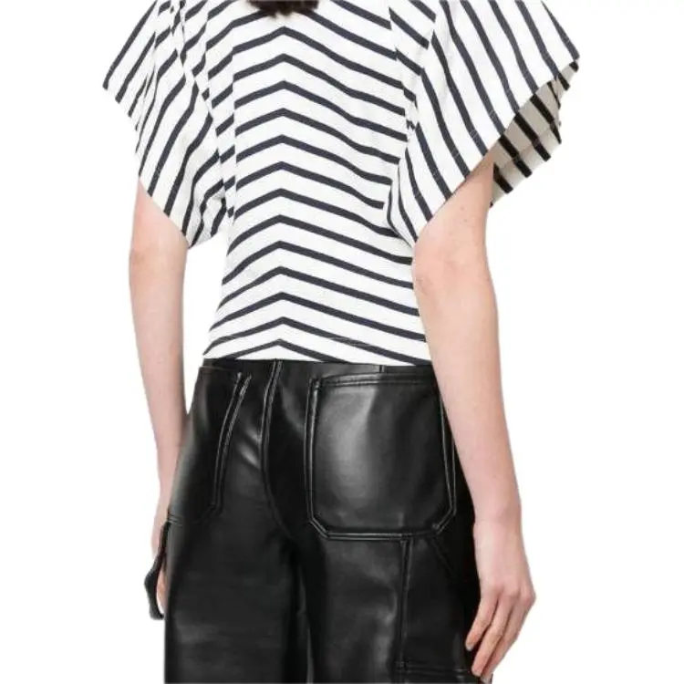 Alaia T Shirts Women's Black/White-4