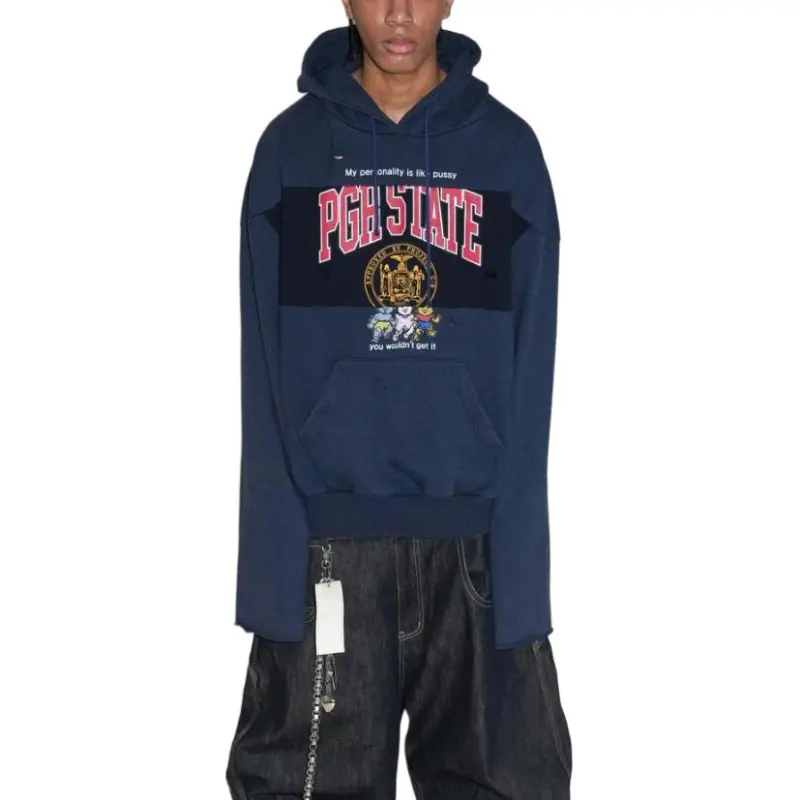 GRAILZ PROJECT G/R SS25 COLLECTION 6 NEW THROW BACK Collection Sweatshirt Unisex Marine Blue-5