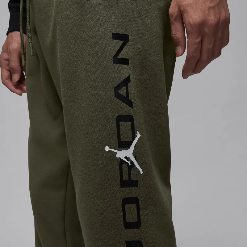 Jordan Knitted Sports Pants Men's Medium Olive Green-3