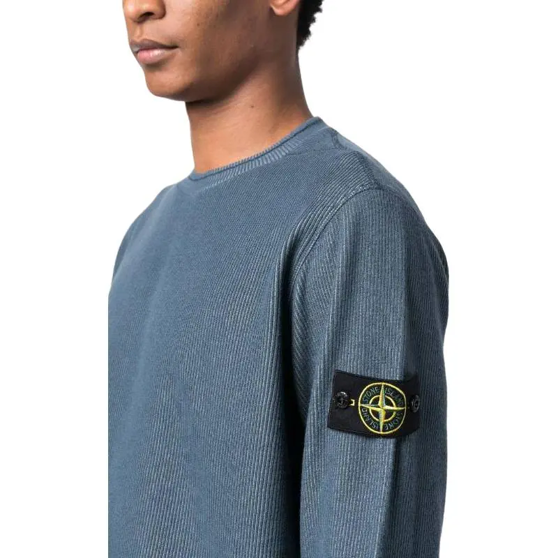 STONE ISLAND Sweater Men's Gray Blue-4