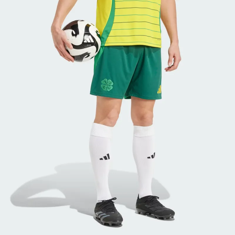 Adidas Celtic FCAEROREADY SS24 Soccer Bottoms Men's Yellow Green-2