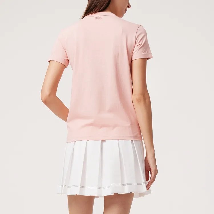 LACOSTE T Shirts Women's Pink-3