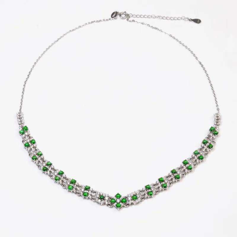KALAIYIN Ice Glutinous Jadeite Necklaces Women's-4