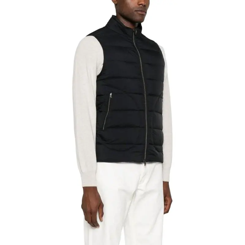 HERNO Mock Neck Zipped Padded Gilet-3