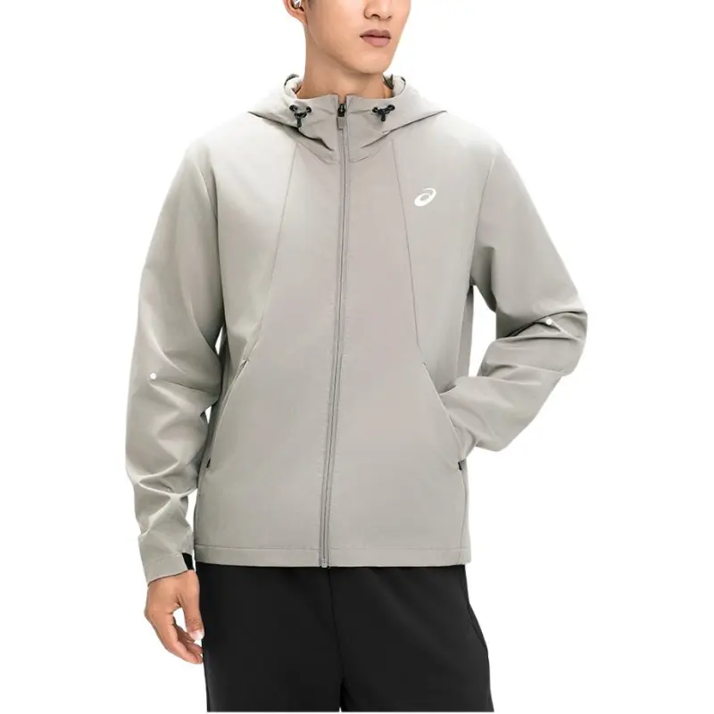 Asics Men Running Jackets Coats Men's Khaki-1